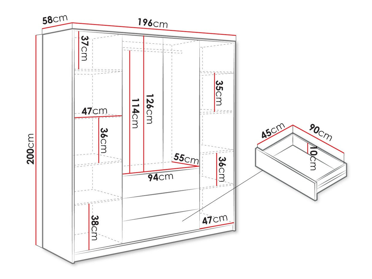 Wardrobe Honolulu D102