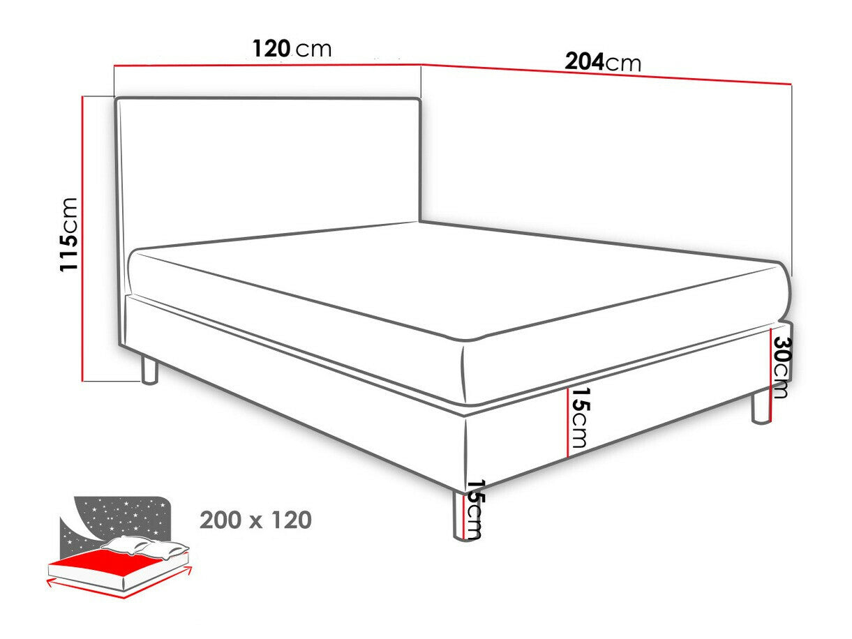 Continental bed Logan 100