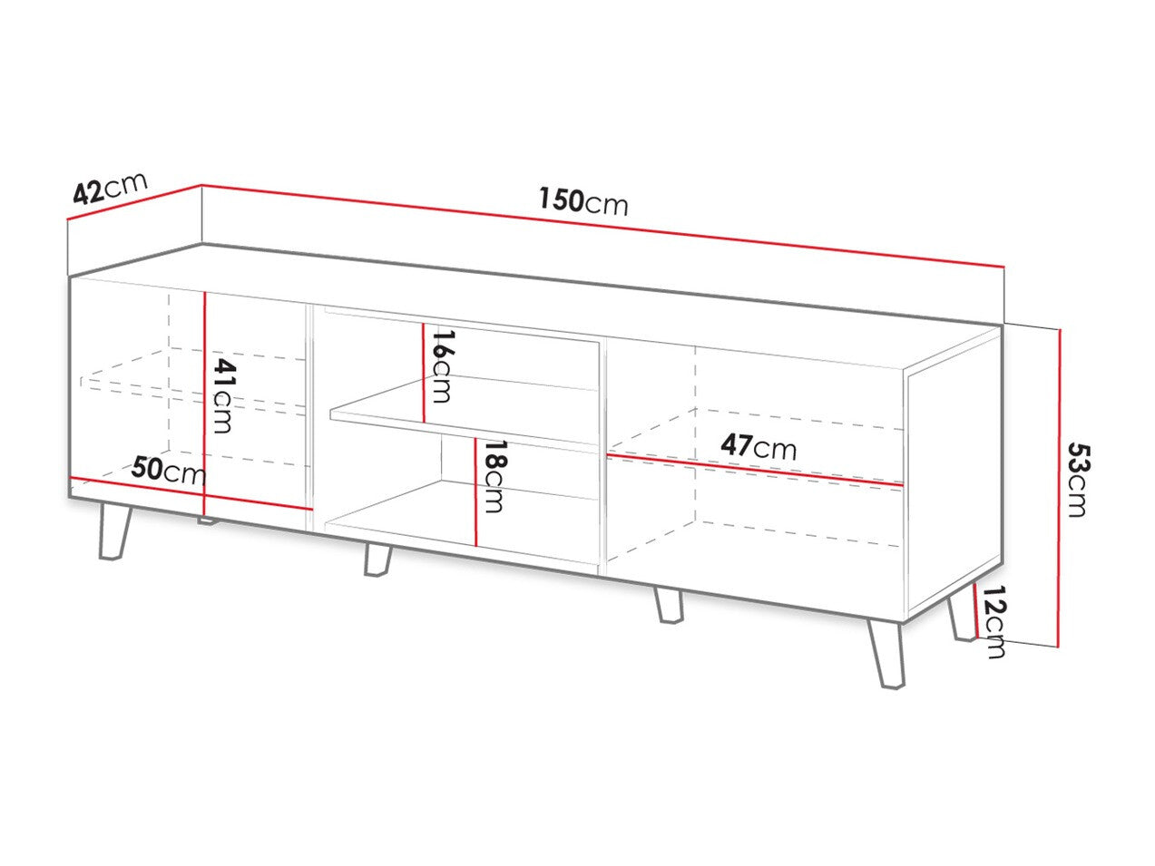 TV-bord Charlotte J103