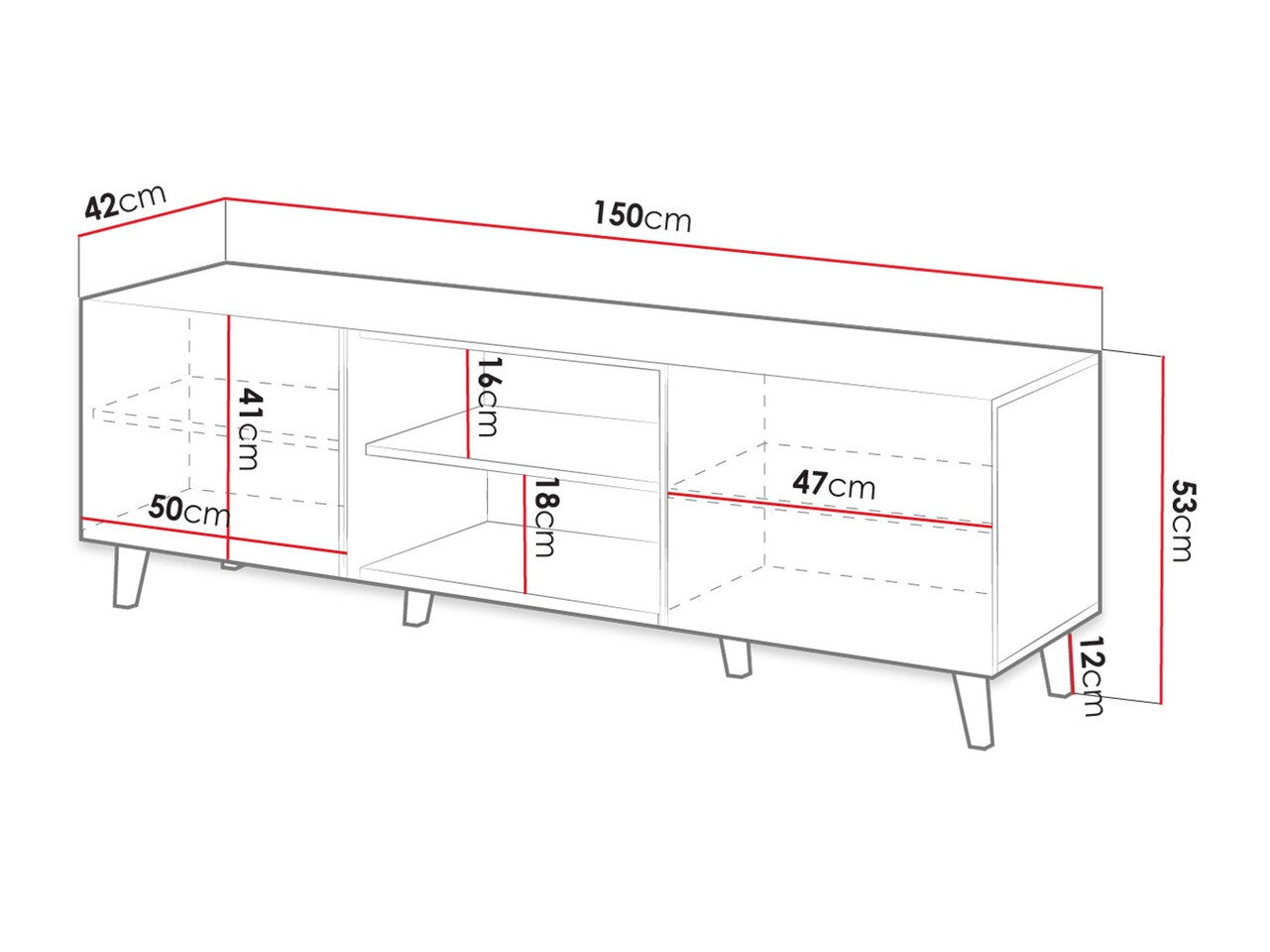 TV-bord Charlotte J103
