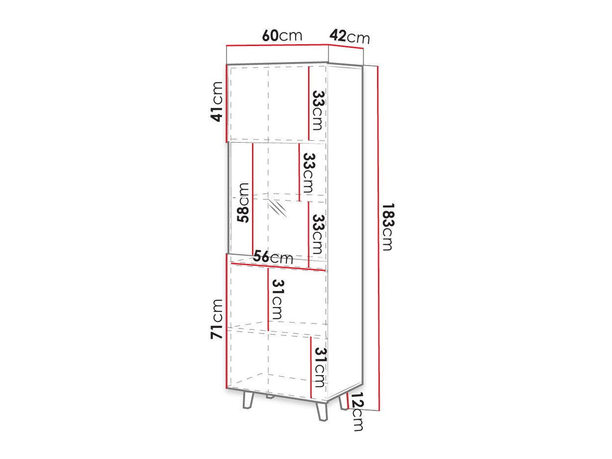 Display cabinet Charlotte J106