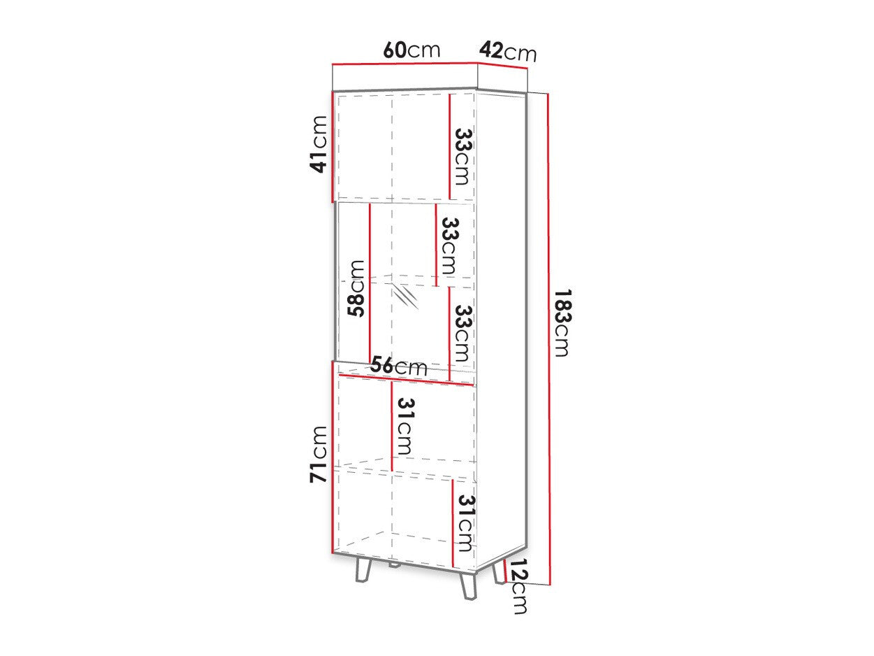 Display cabinet Charlotte J106