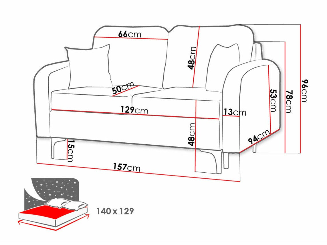 Sofa bed Clovis A101