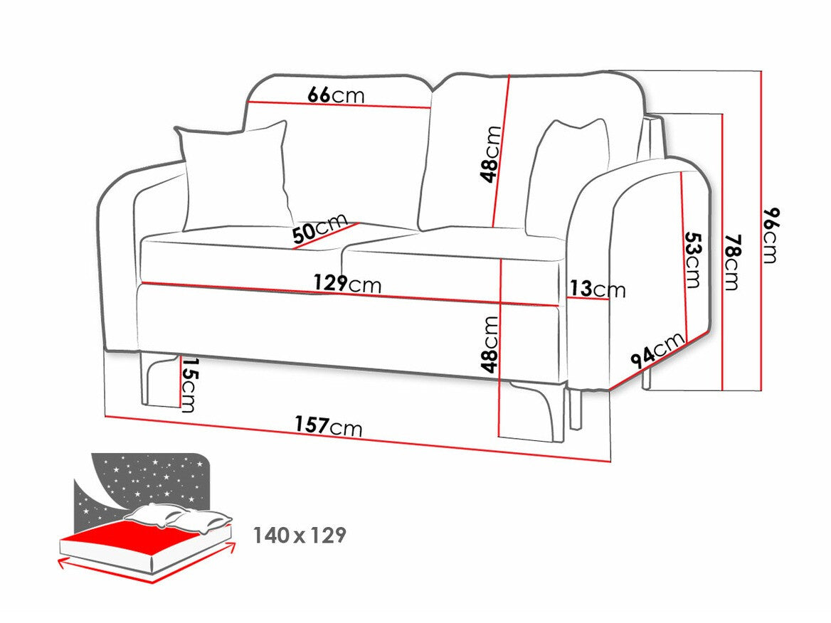 Sofa bed Clovis A101