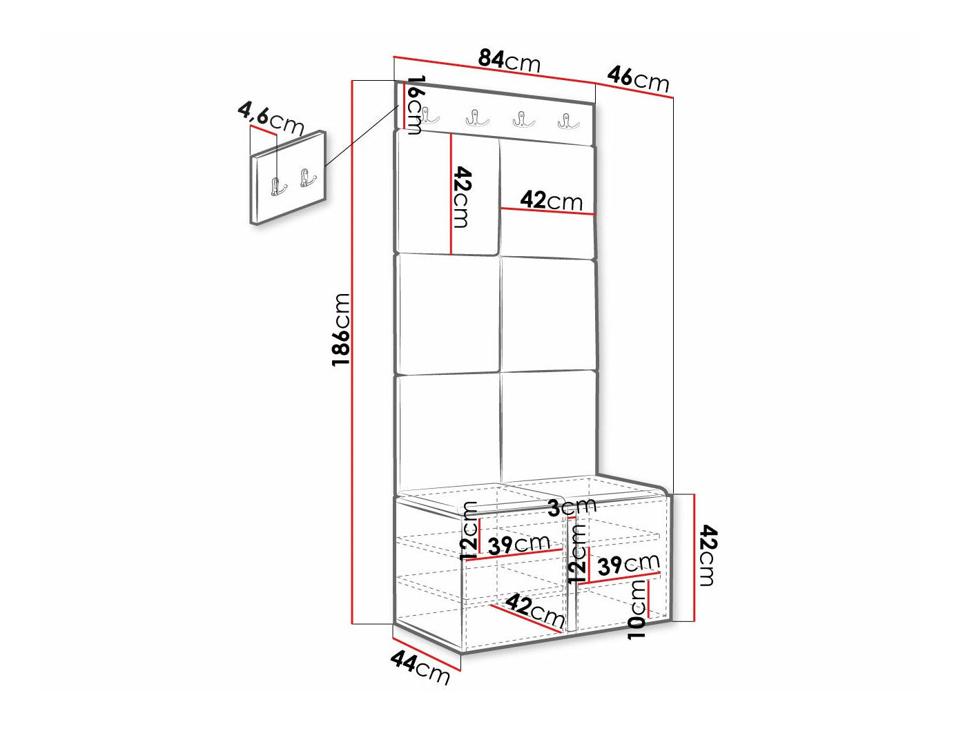 Entrésæt Hartford 375