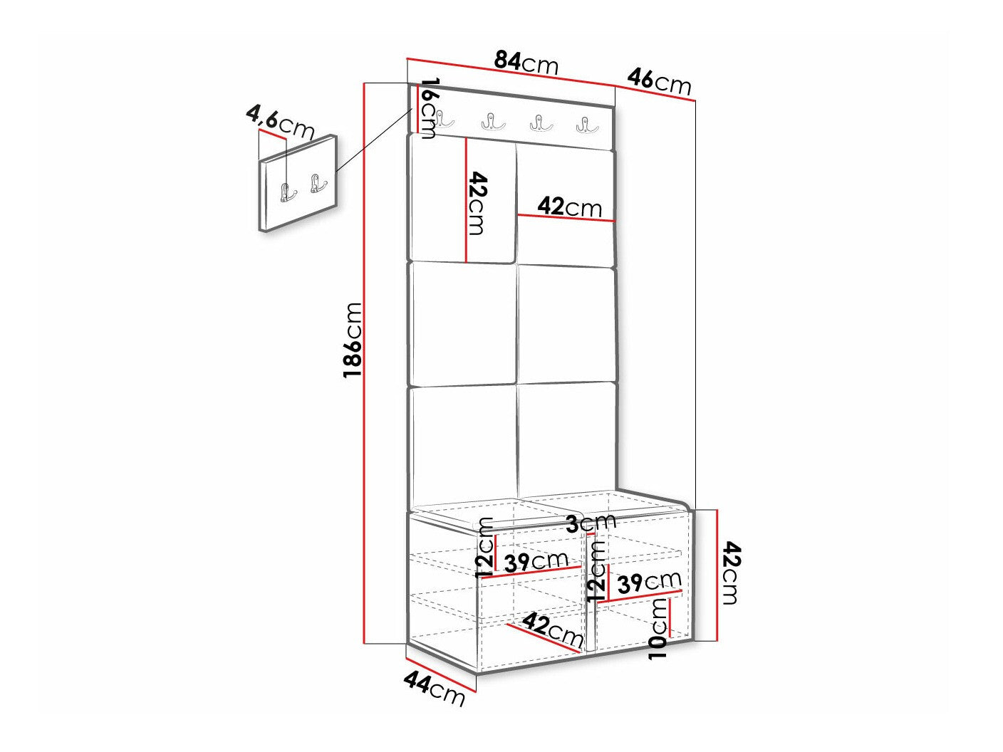 Entrésæt Hartford 375