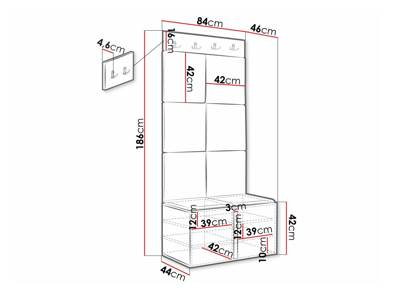 Entrésæt Hartford 375