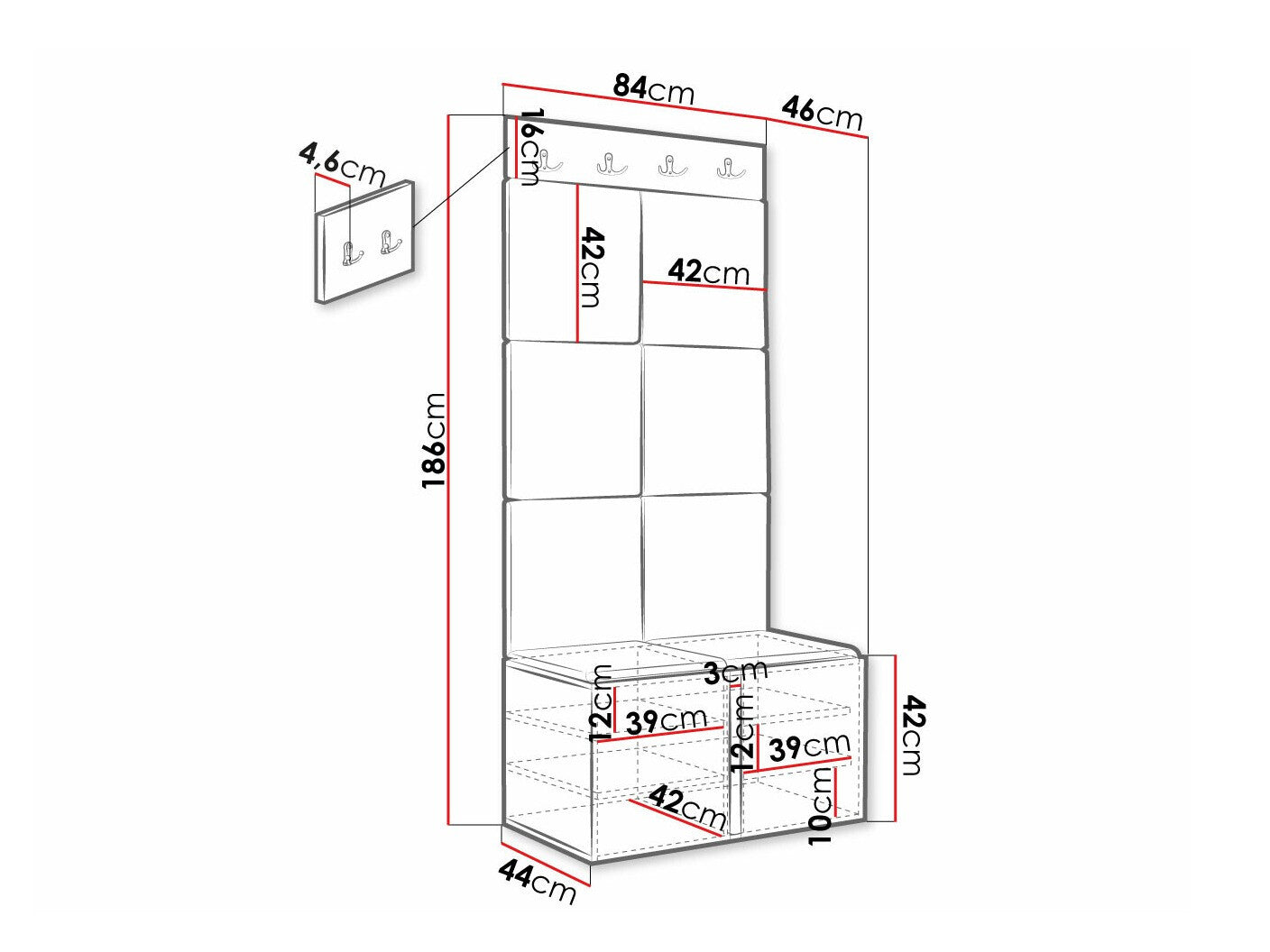 Entrésæt Hartford 375