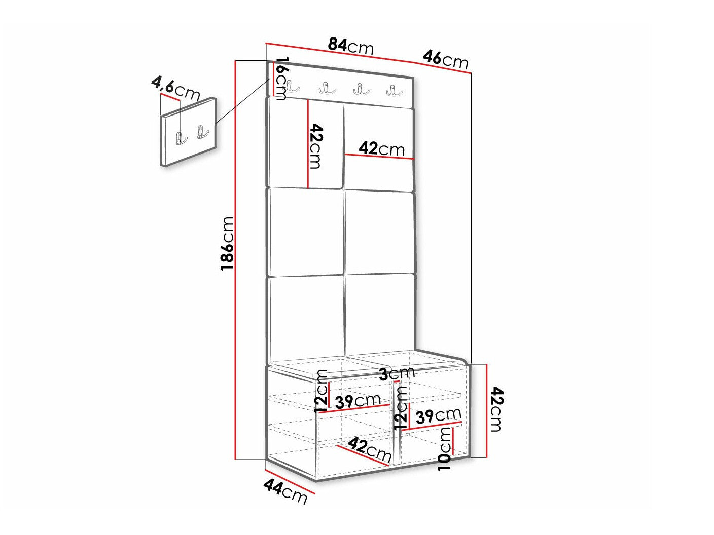 Entrésæt Hartford 375