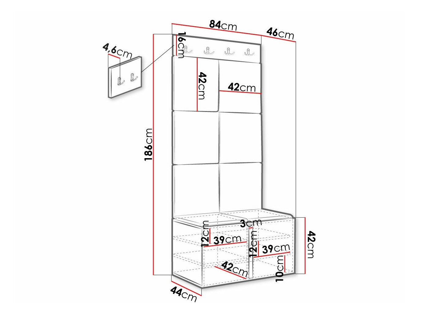Entrésæt Hartford 375