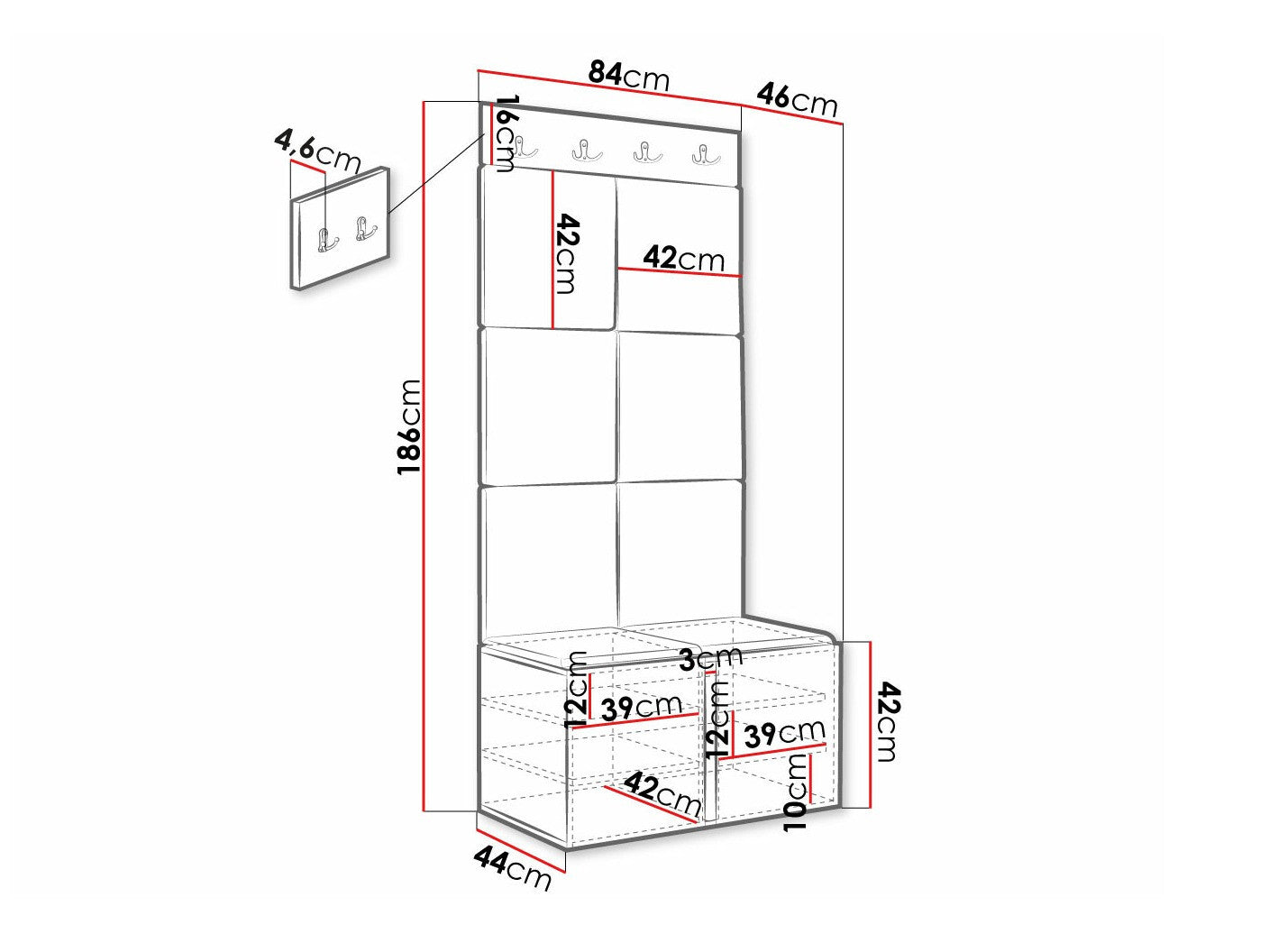 Entrésæt Hartford 375