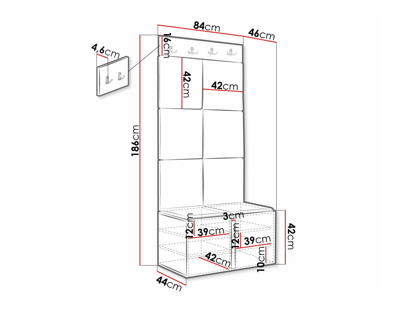 Entrésæt Hartford 375