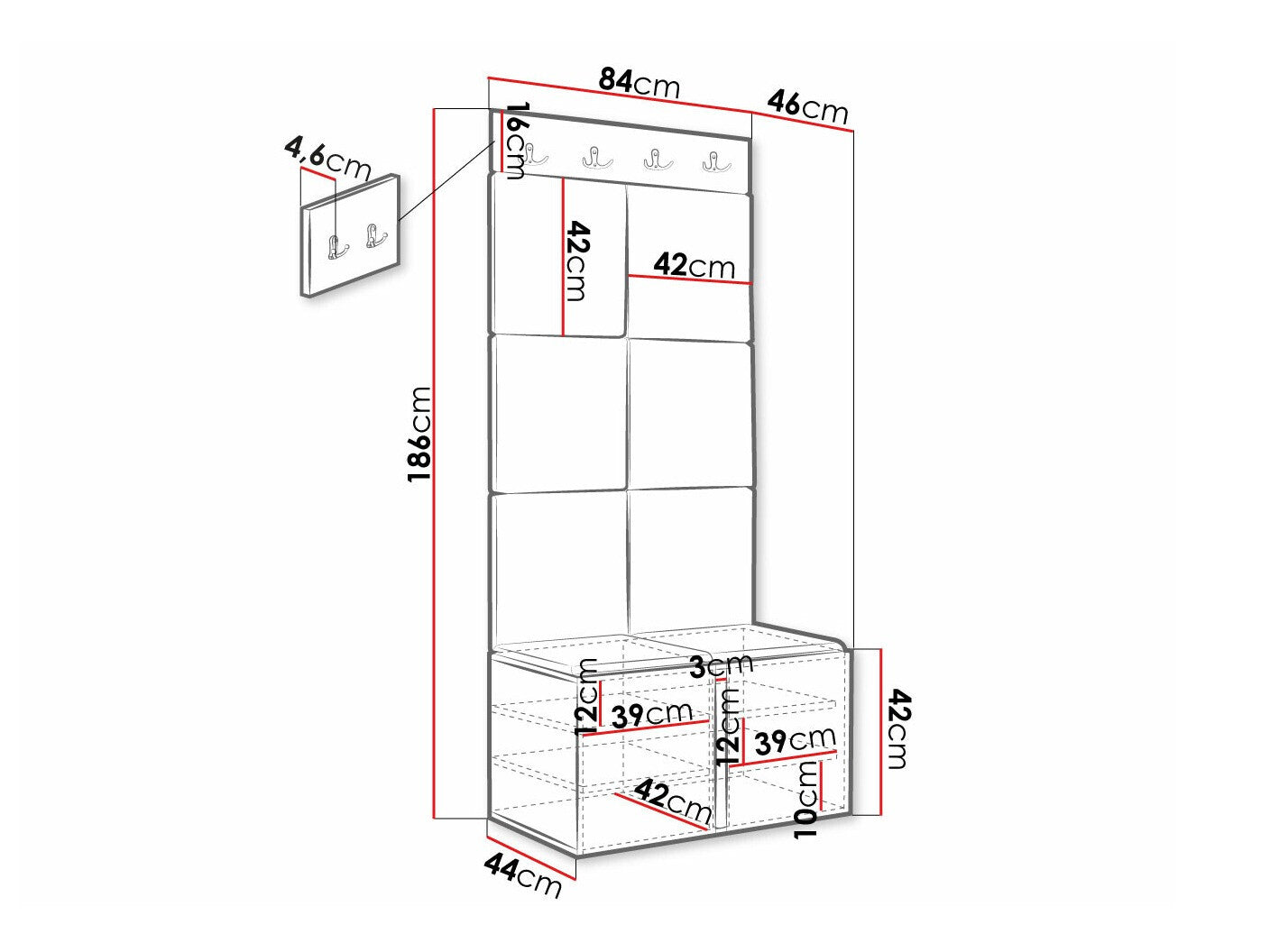 Entrésæt Hartford 375