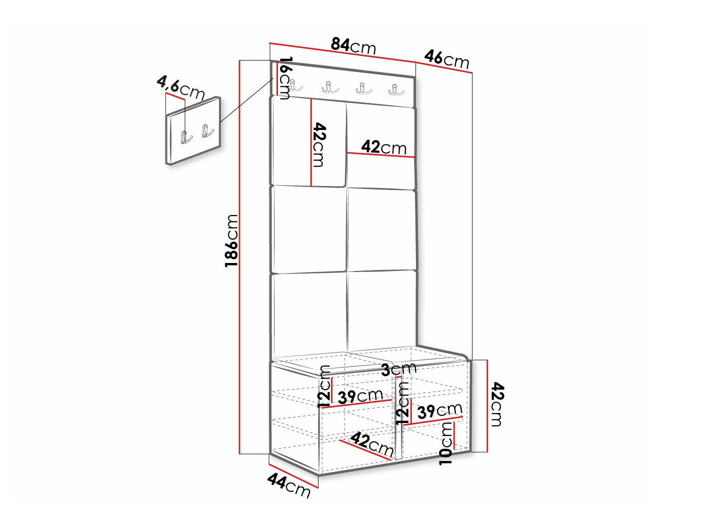 Entrésæt Hartford 375