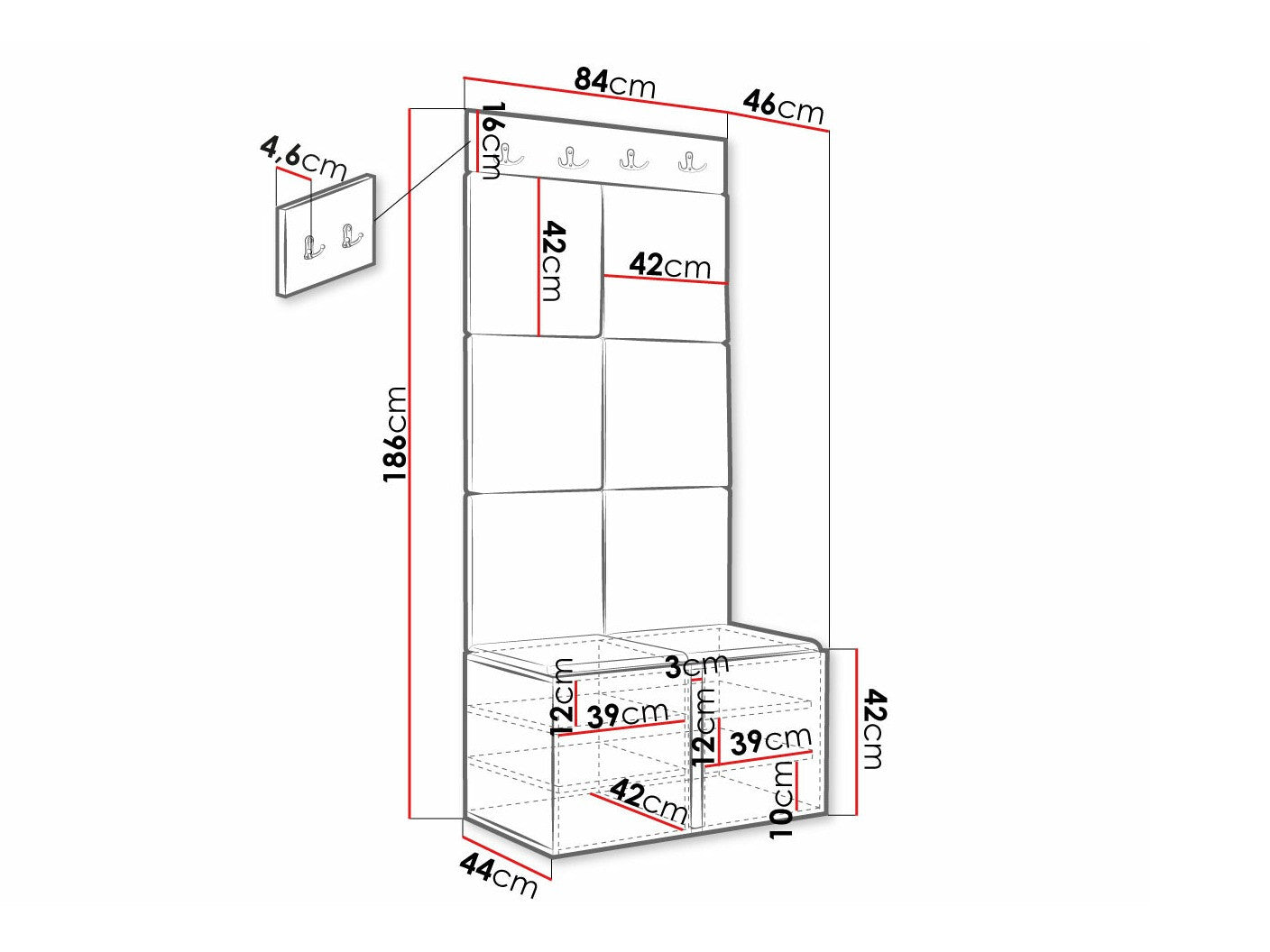 Entrésæt Hartford 375