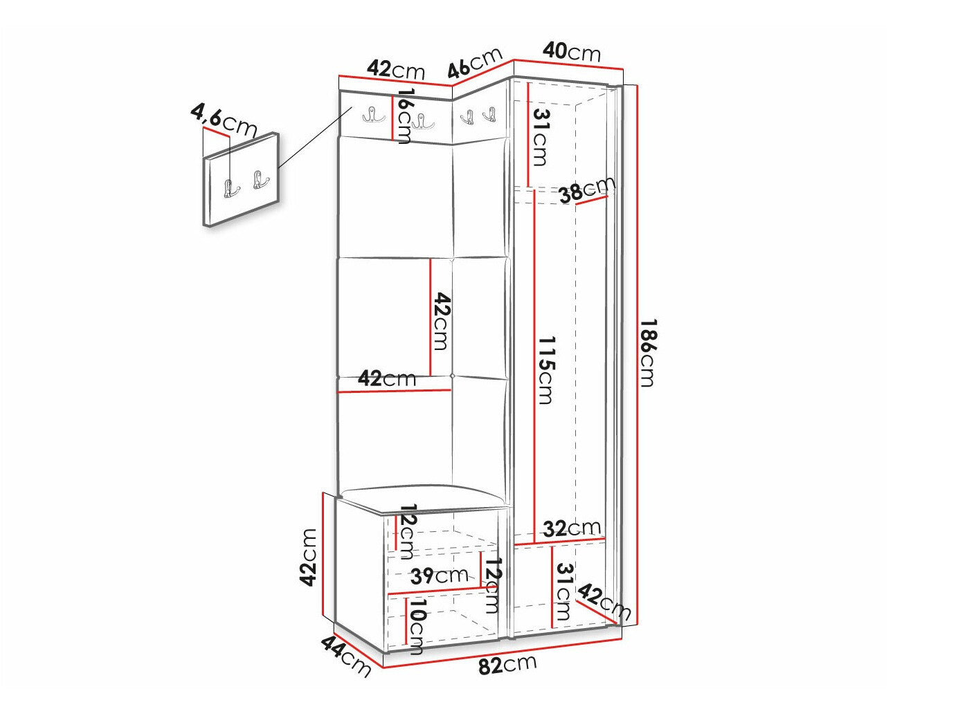 Entrésæt Hartford 381