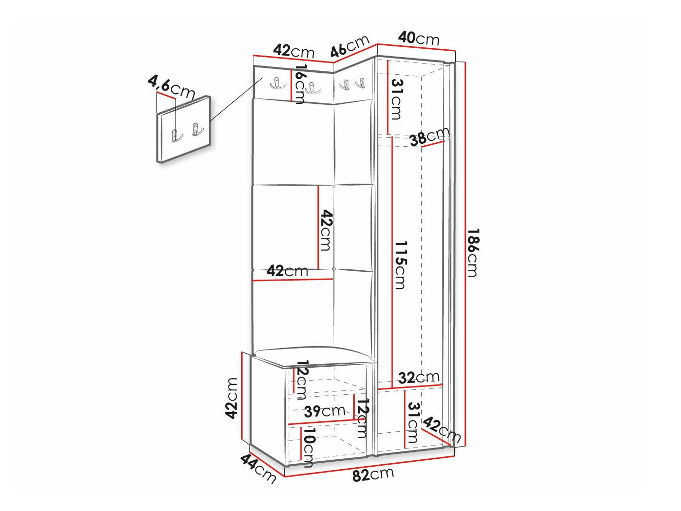 Entrésæt Hartford 381