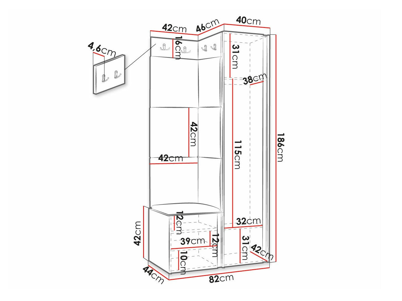 Entrésæt Hartford 381