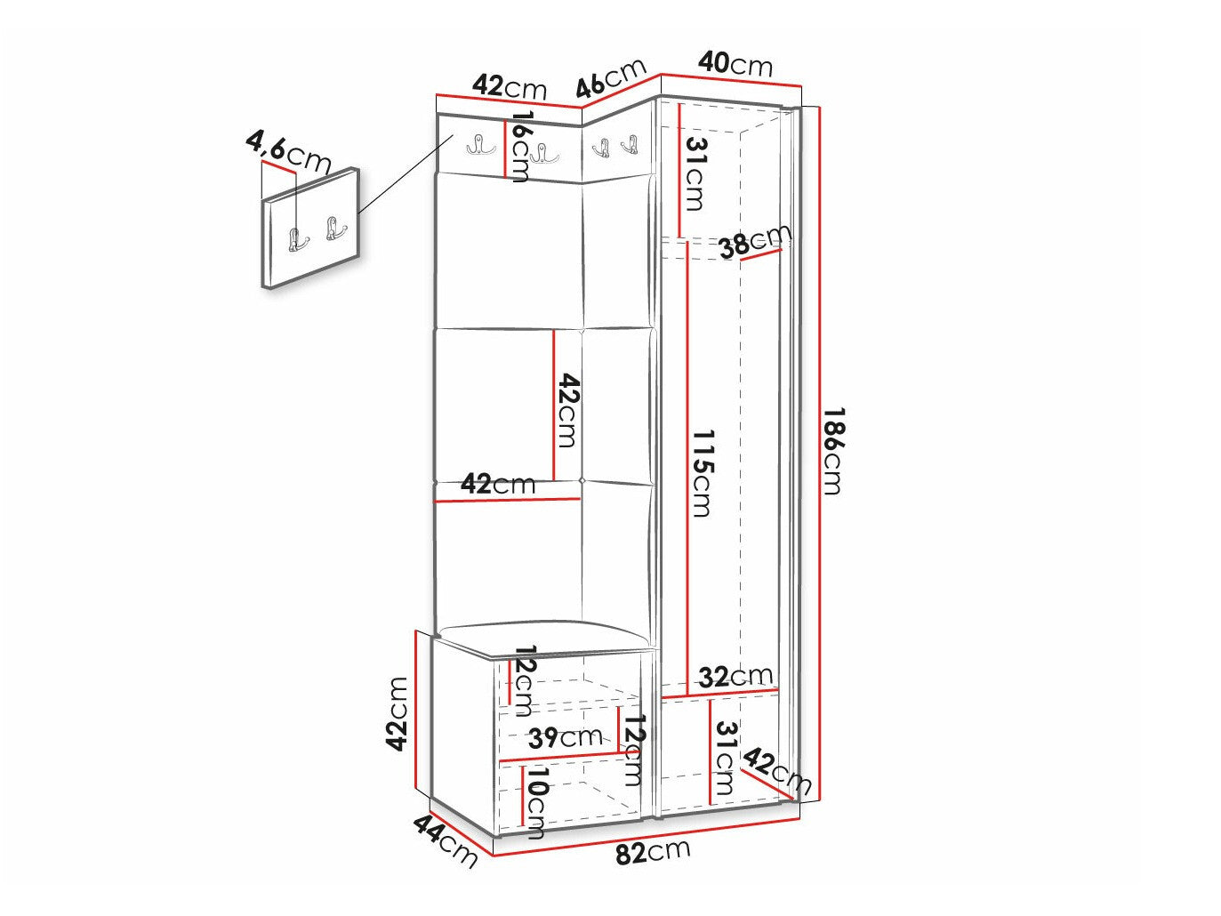 Entrésæt Hartford 381