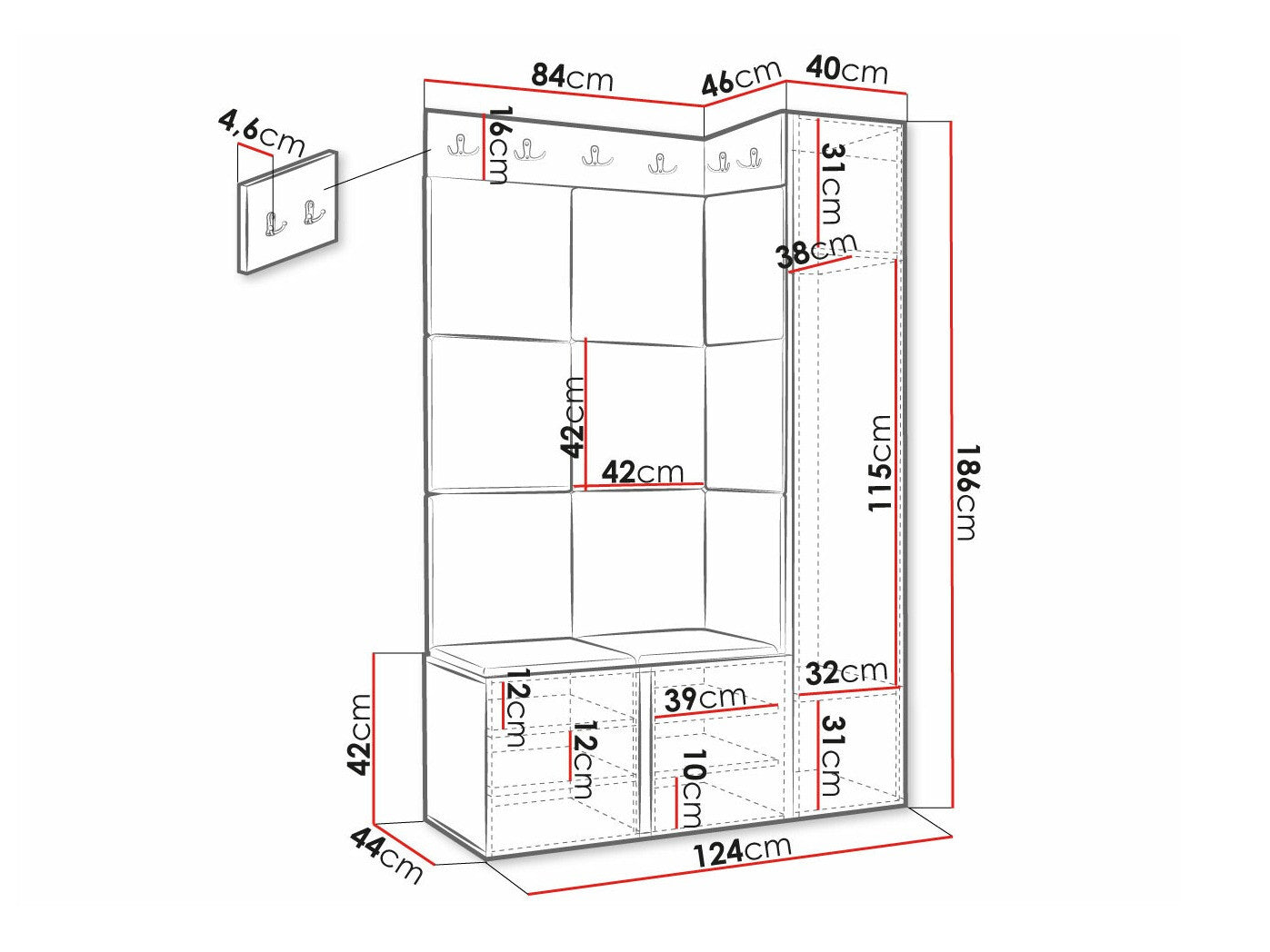 Entrésæt Hartford 385