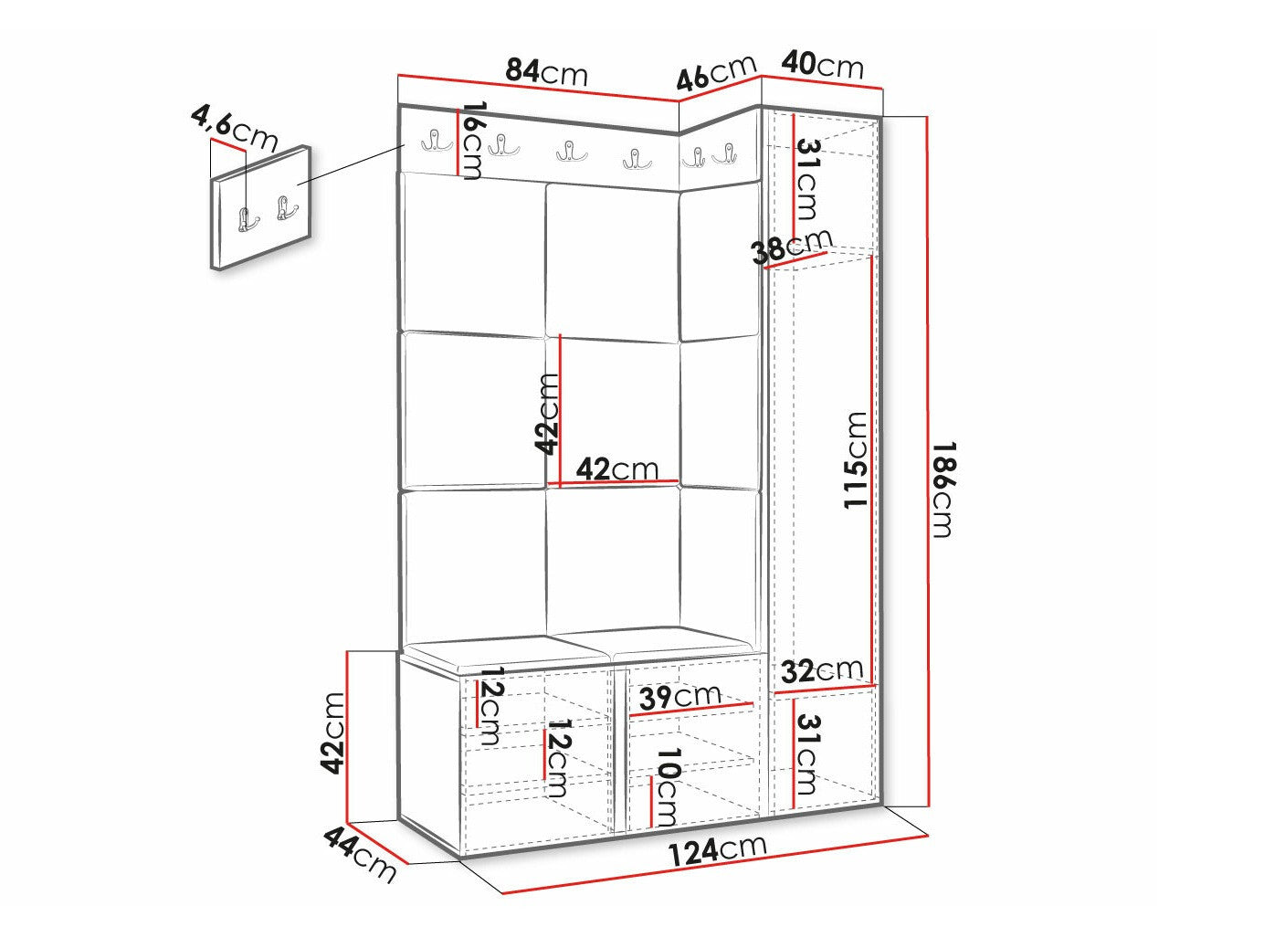Entrésæt Hartford 385