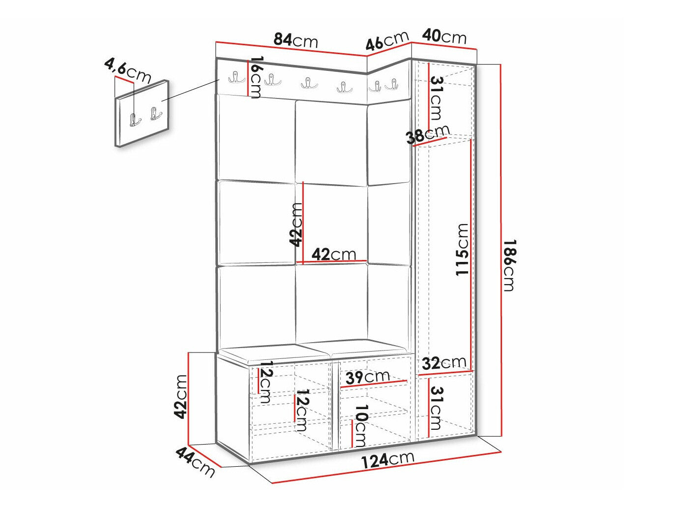 Entrésæt Hartford 385