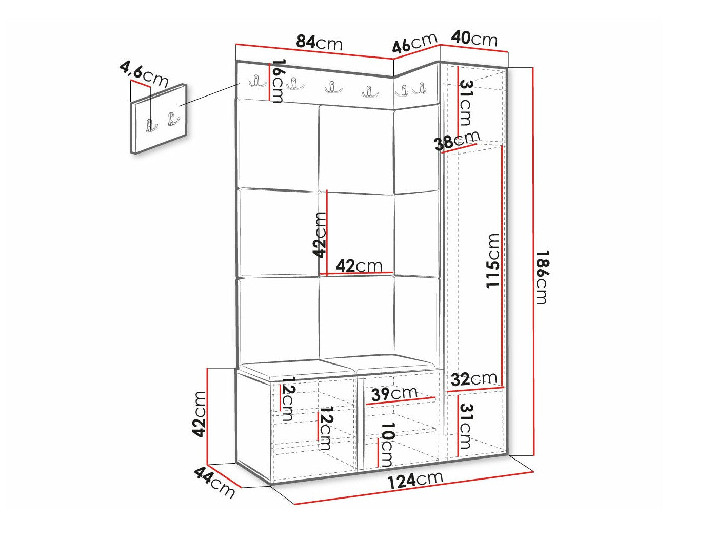 Entrésæt Hartford 385