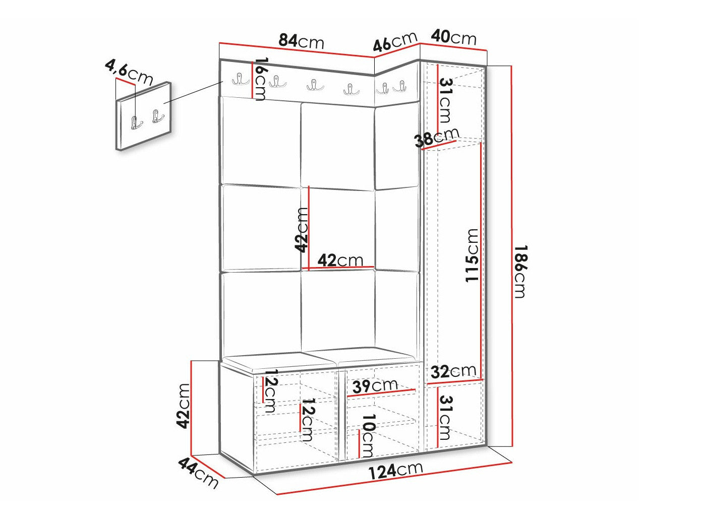 Entrésæt Hartford 385