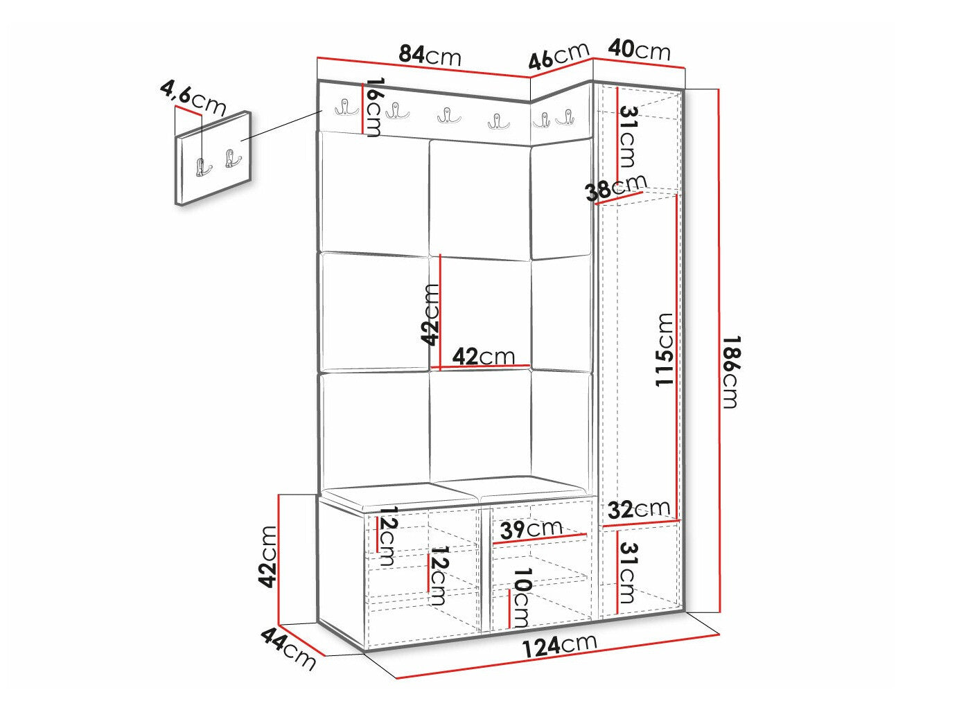 Entrésæt Hartford 385