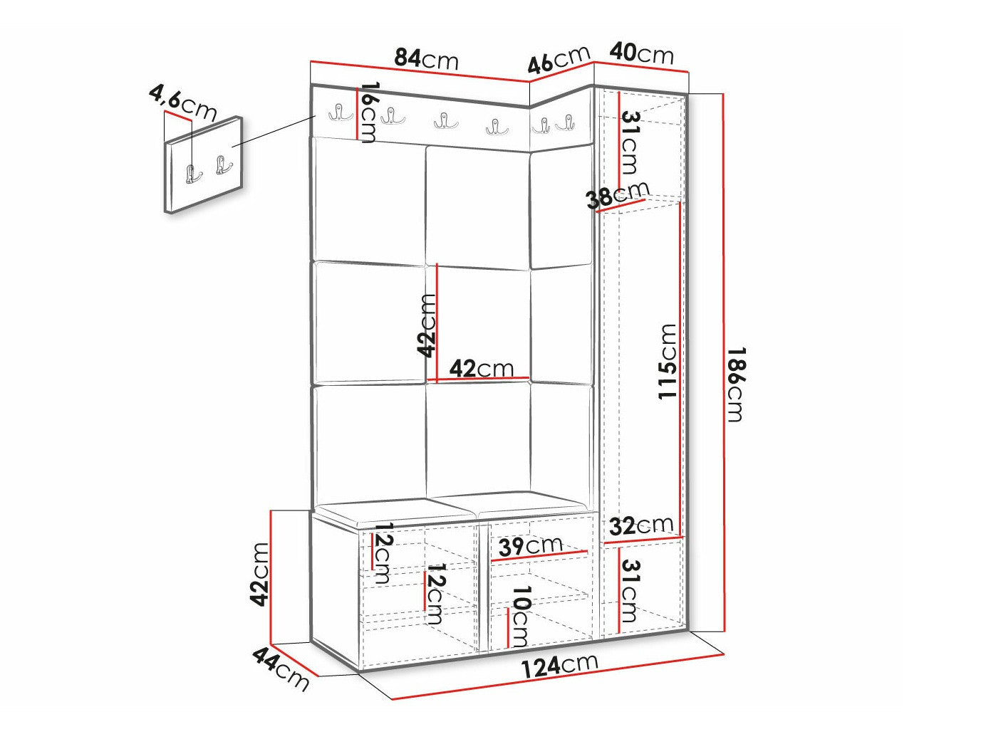 Entrésæt Hartford 385
