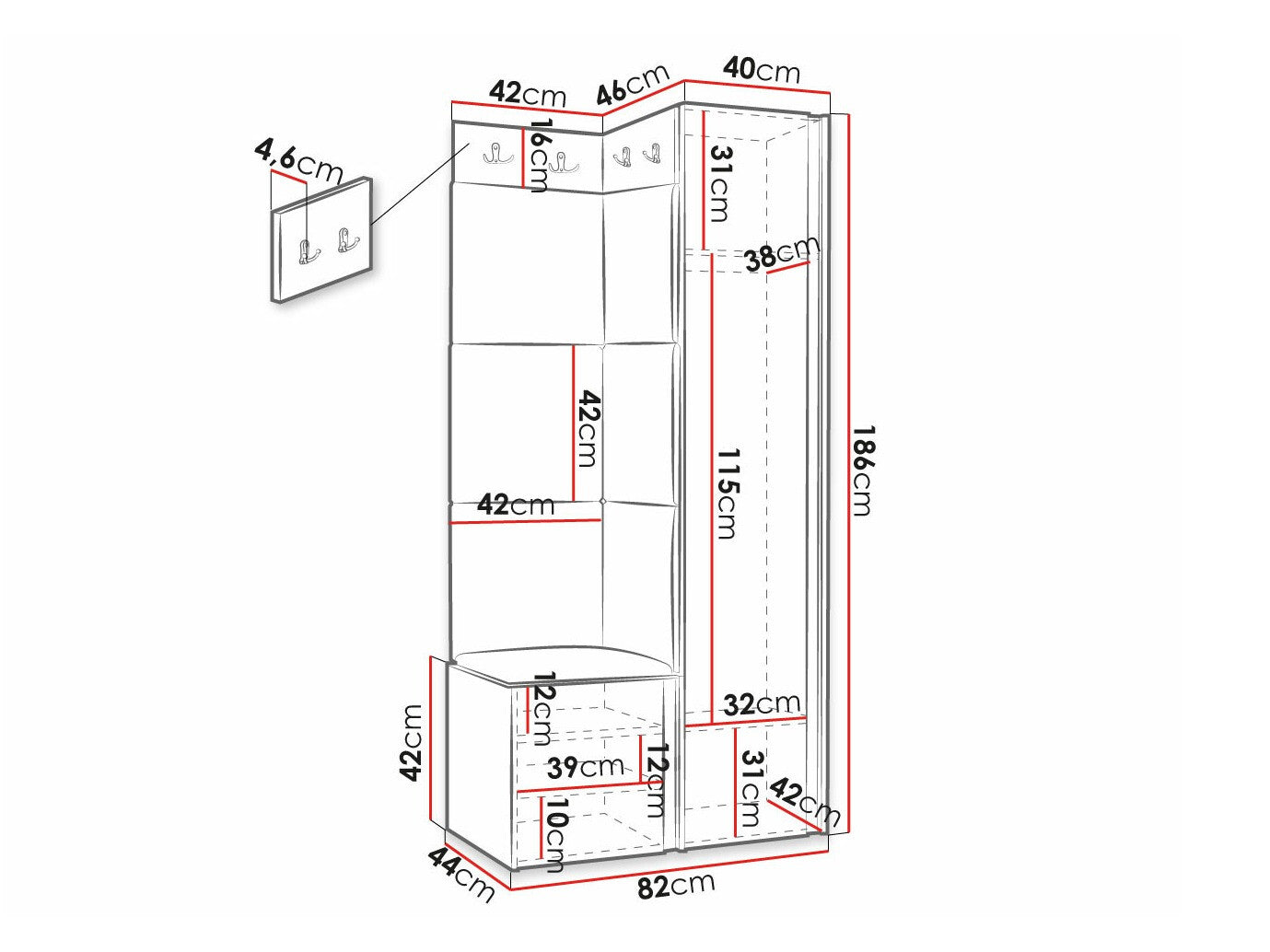 Entrésæt Hartford 391