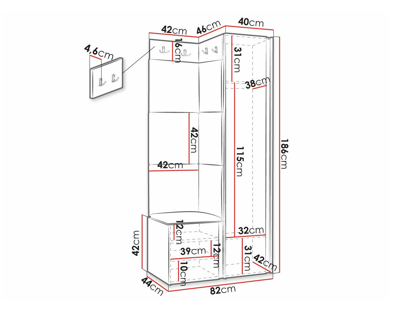 Entrésæt Hartford 391