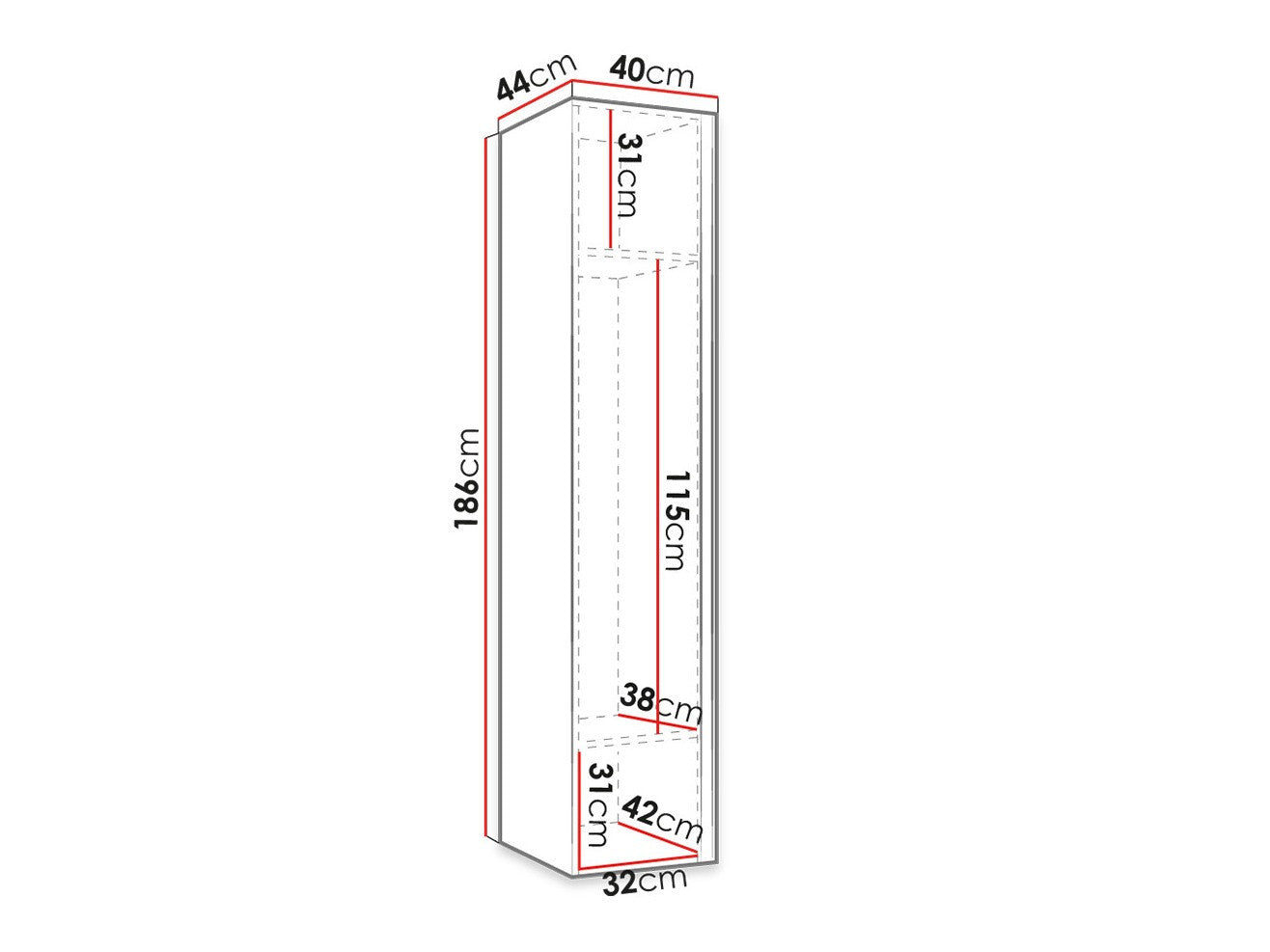 Garderobeskab Hartford 393