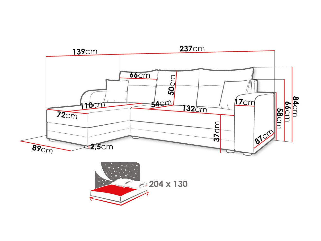 Hjørnesofa Memphis 112