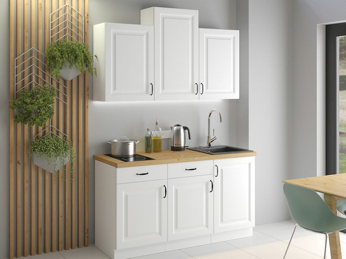 Modulopbygget vaskeskab med låger Retro White 106