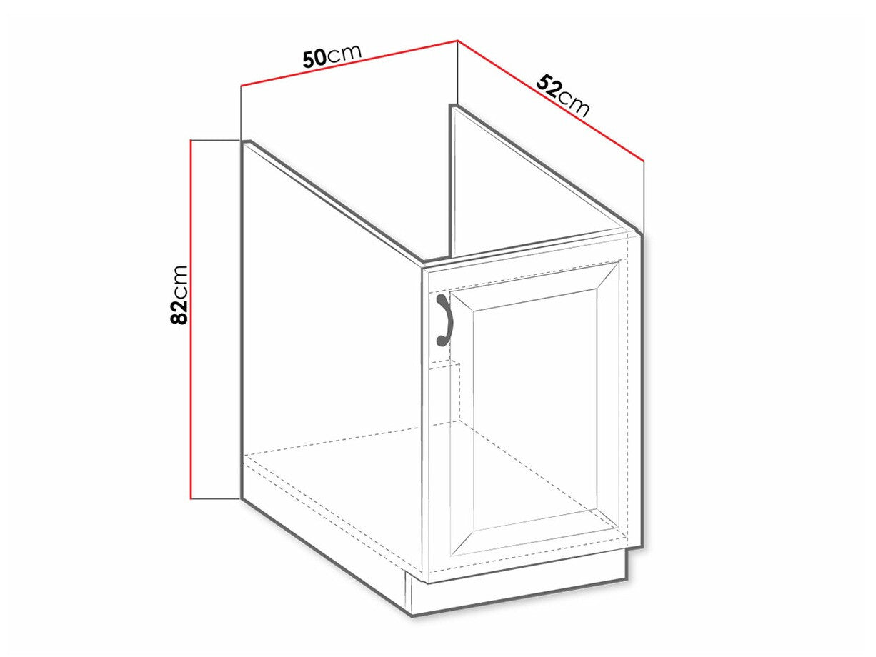 Modulopbygget vaskeskab med låger Retro Grey 106