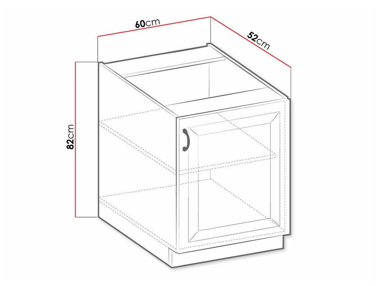Modulskab med låger Retro White 107