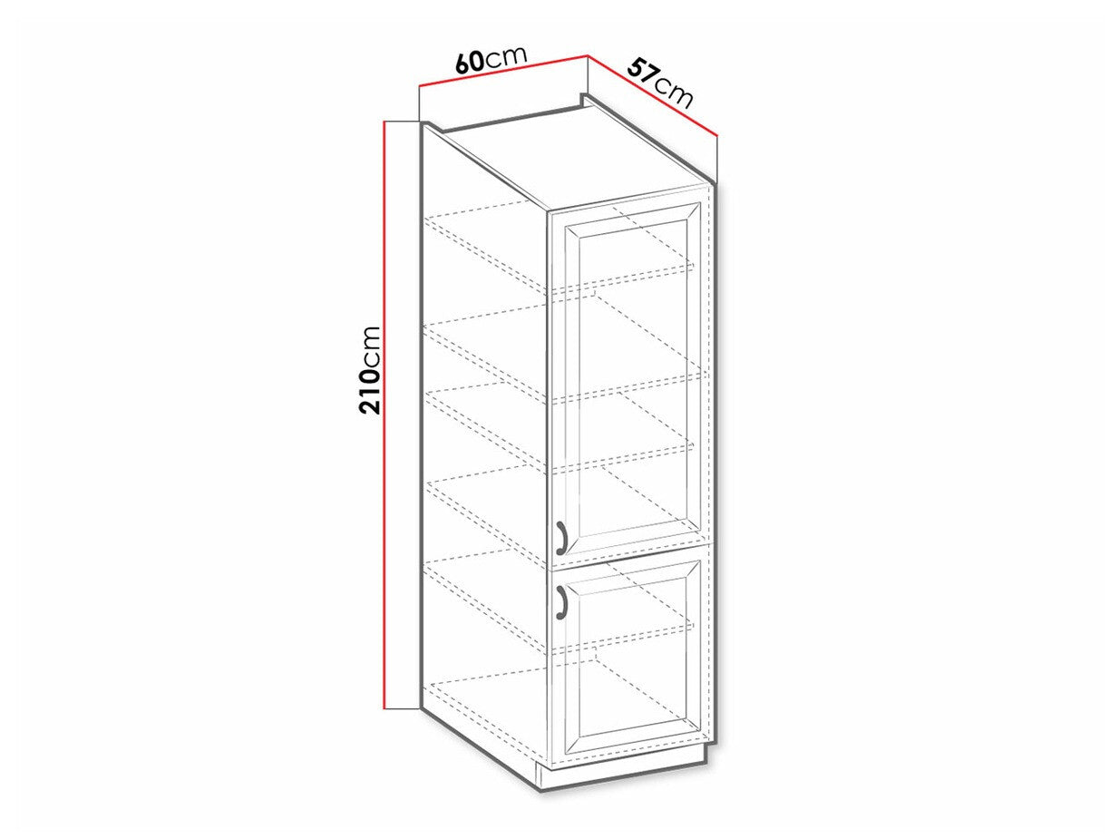Modulskab med låger Retro White 110