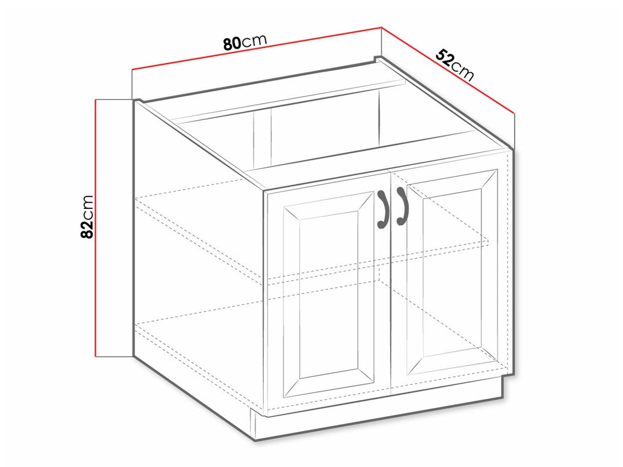 Modulskab med låger Retro White 119