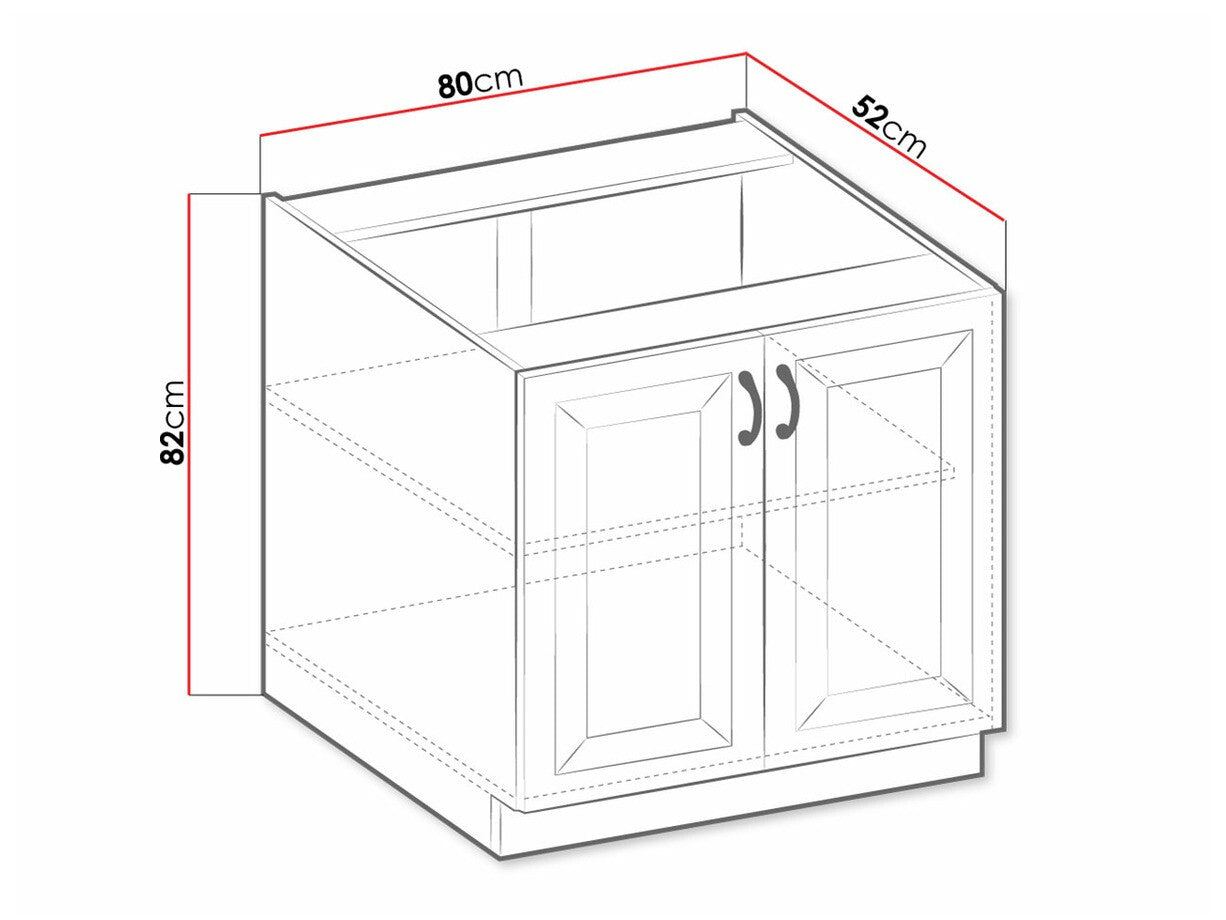 Modulskab med låger Retro Grey 119