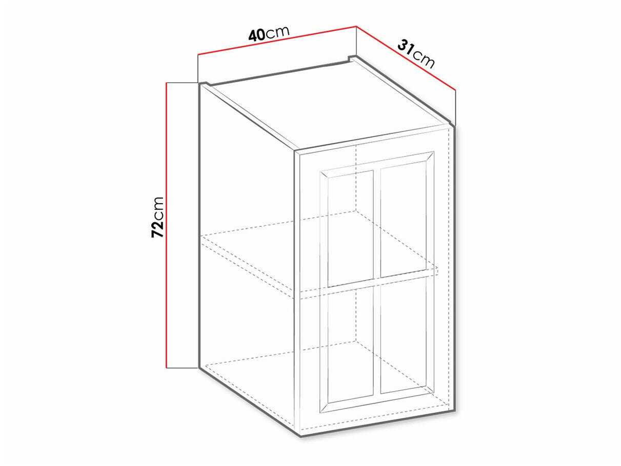 Modulært vægskab Retro White 128