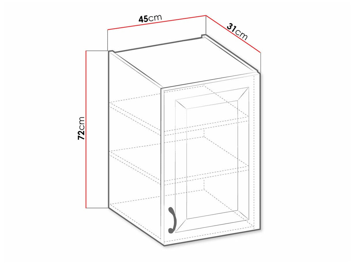 Modulært vægskab Retro White 130