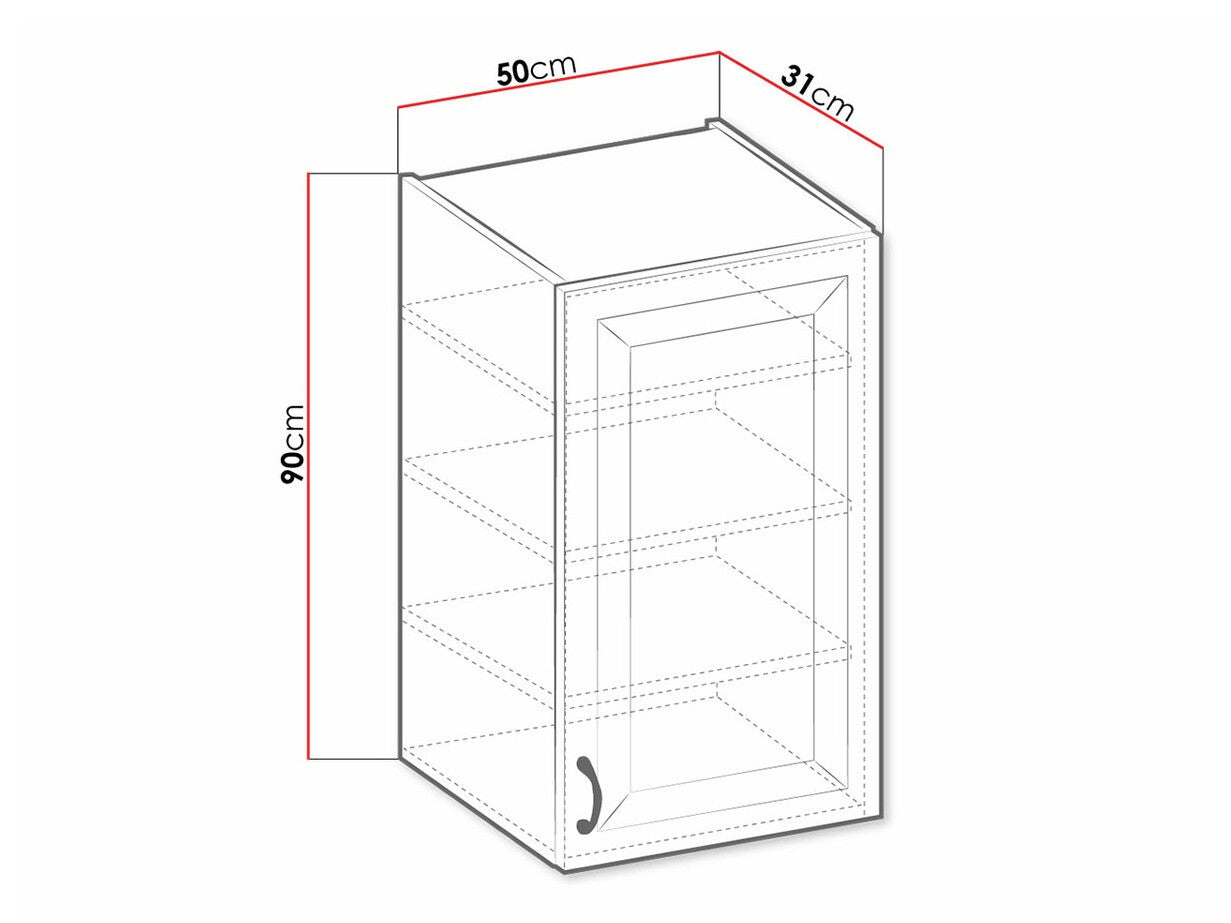 Modulært vægskab Retro Grey 133