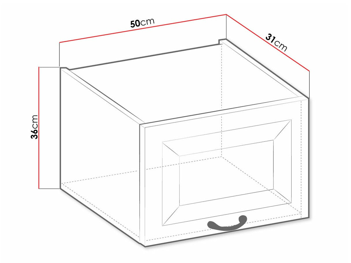 Modulært vægskab Retro White 134
