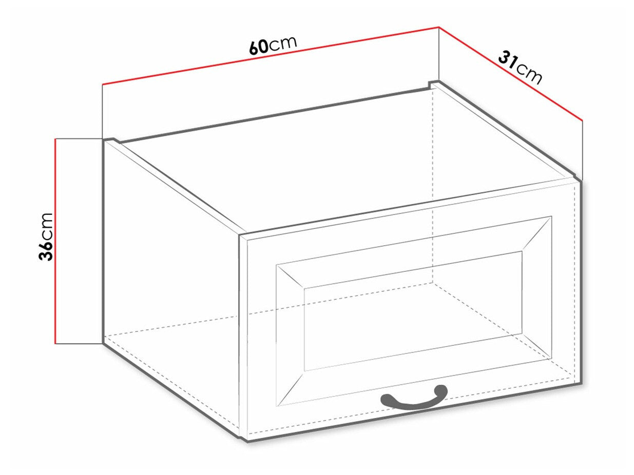 Modulært vægskab Retro White 137