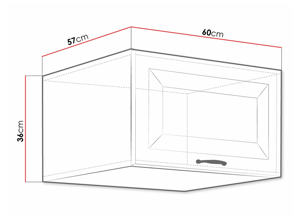 Modulært vægskab Retro White 138