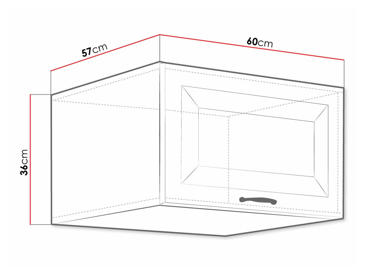 Modulært vægskab Retro Grey 138