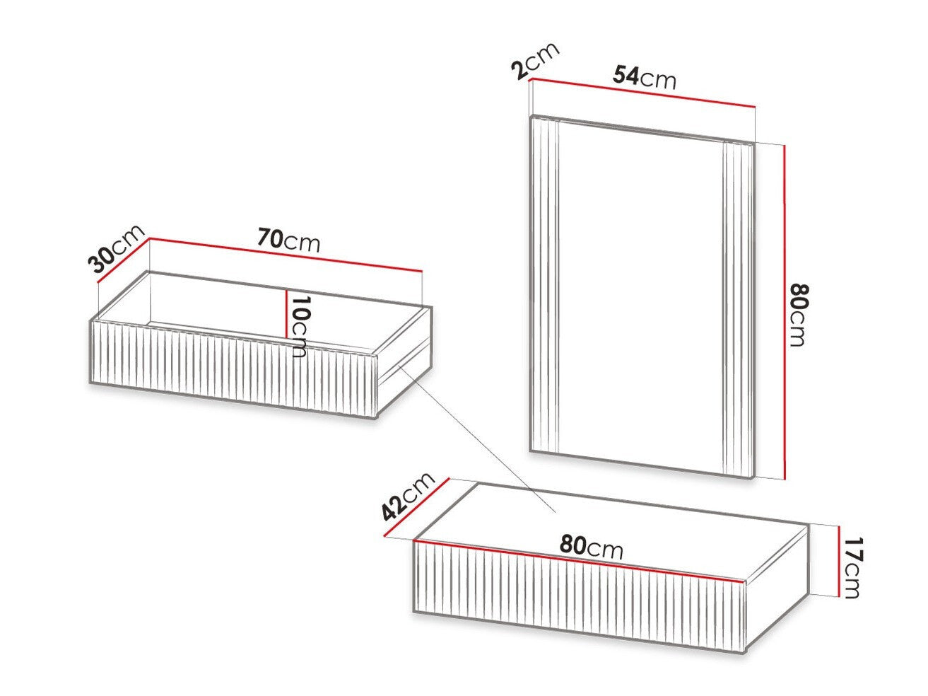 Sminkebord Charlotte H111