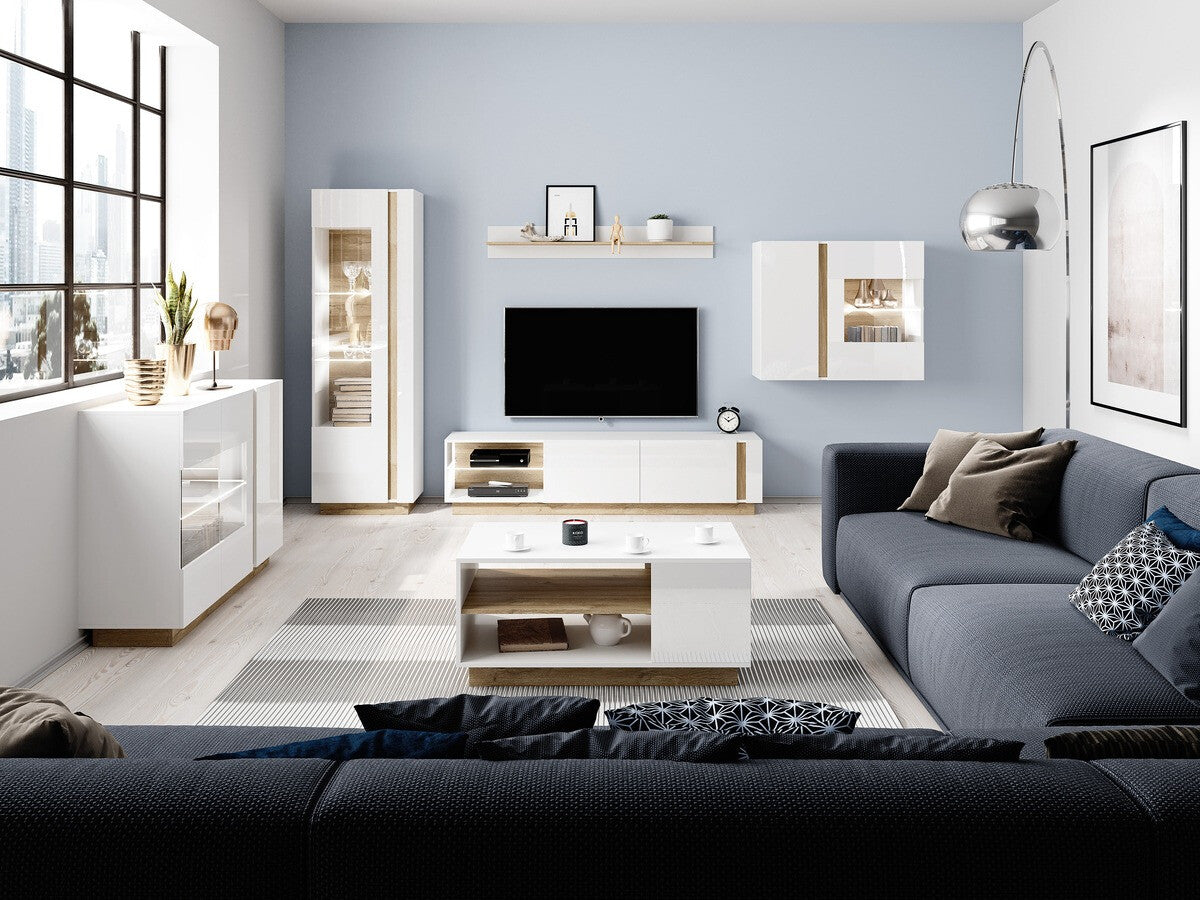 Vægmonteret vitrineskab Kingston E108