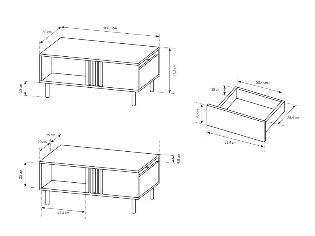 Sofabord Kingston H103